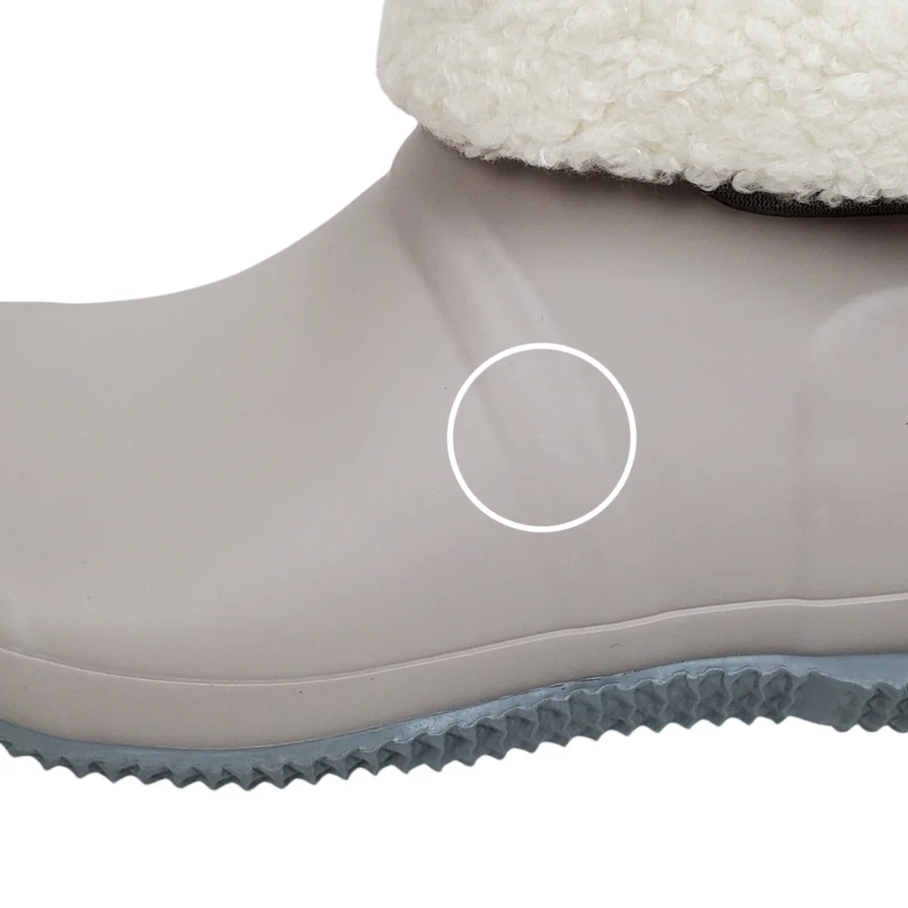 NWT Hunter original insulated roll top sherpa rain boots gray winter outdoor